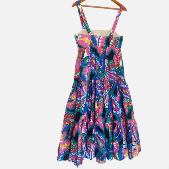 RARE NWOT J.Crew Apron Tiered Maxi Dress Floral Women’s 6 - Picture 6 of 8